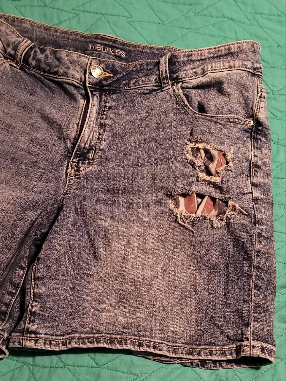 Maurices ☆ Patriotic Denim Jean Shorts
